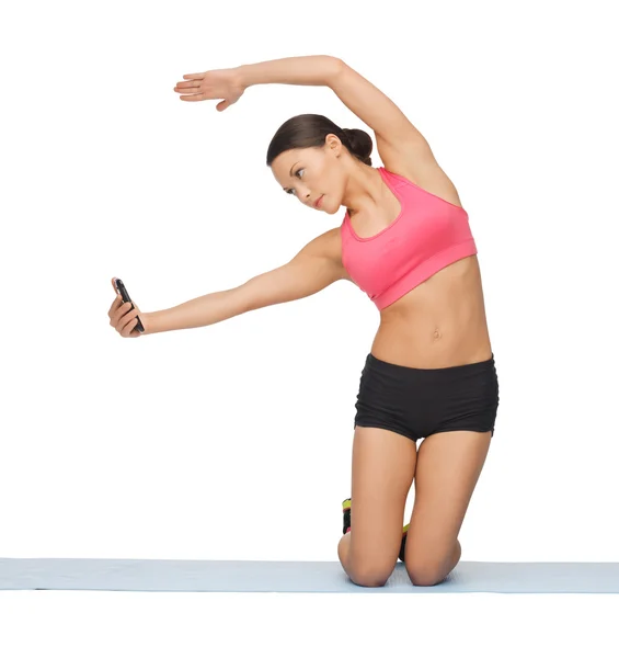 Hermosa mujer deportiva haciendo ejercicio —  Fotos de Stock