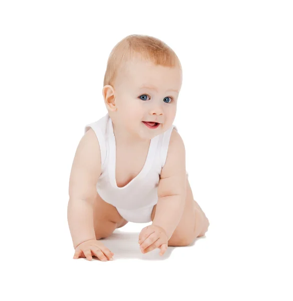 Crawling baby boy Stock Photo