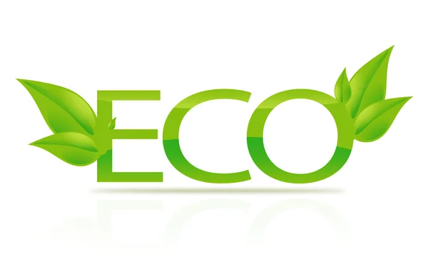 Illustration av eco tecken — Stockfoto