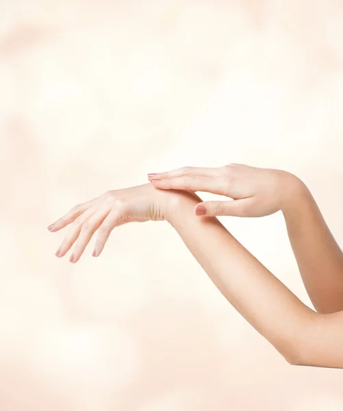 Female soft skin hands — Stock Photo, Image