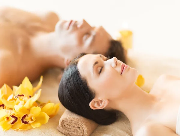 Couple en spa — Photo