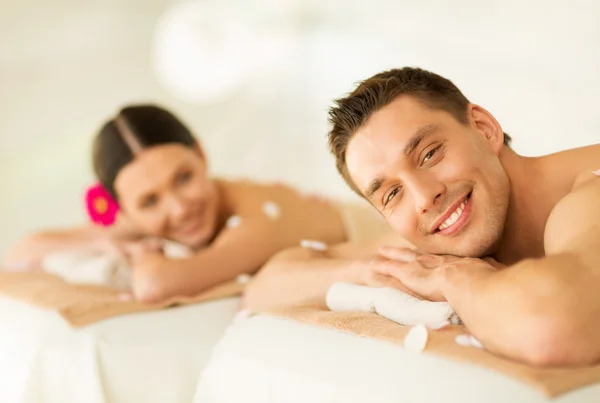 Couple in spa — Stock Photo, Image