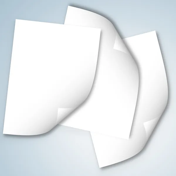 Набор бумажных листов — стоковое фото