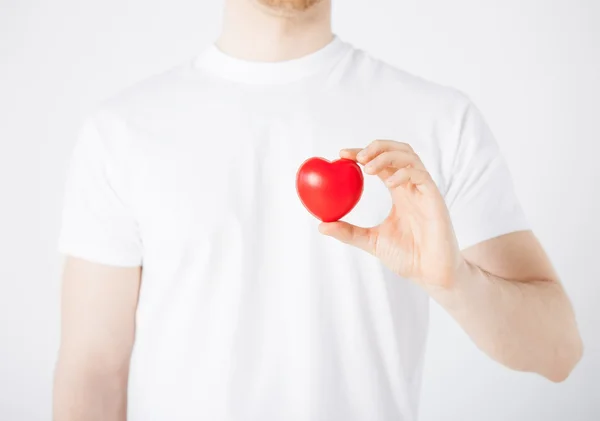 Man handen met hart — Stockfoto