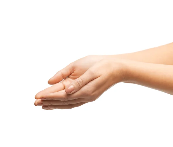 Womans mani a coppa — Foto Stock