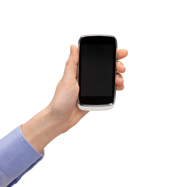 Woman hand with smartphone — Stock Photo, Image