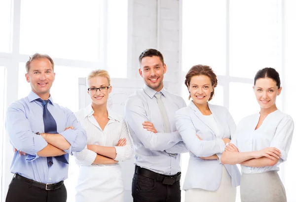 Happy business team in functie — Stockfoto