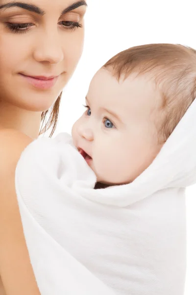 Happy mother with adorable baby — Stock Photo, Image