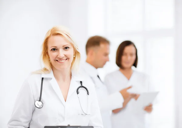 Female doctor with stethoscope — Stock Photo, Image