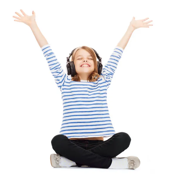 Child with headphones — Stock Photo, Image