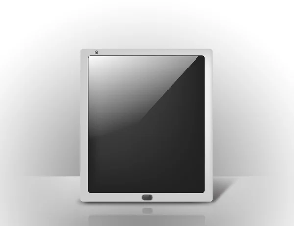 Tablet pc with blank black screen — Stock Photo, Image