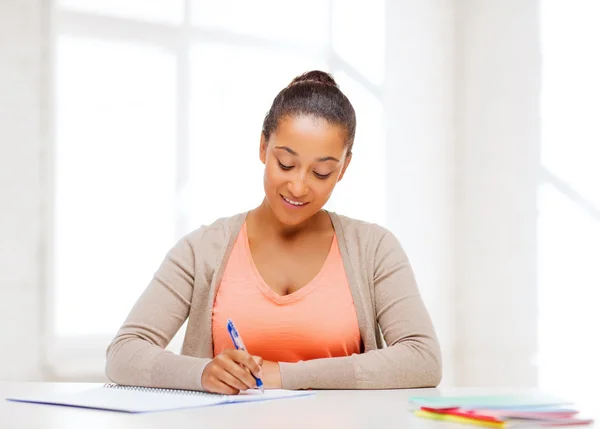 International student studying in college — Stock Photo, Image