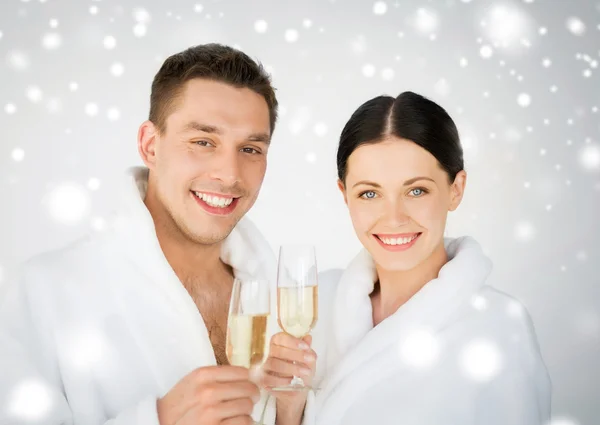 Couple in spa — Stock Photo, Image