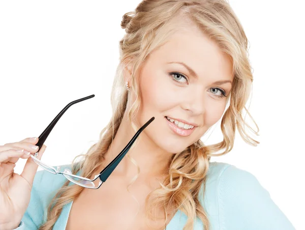 Woman with eyeglasses — Stock Photo, Image