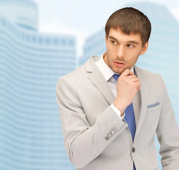 Pensive businessman — Stock Photo, Image