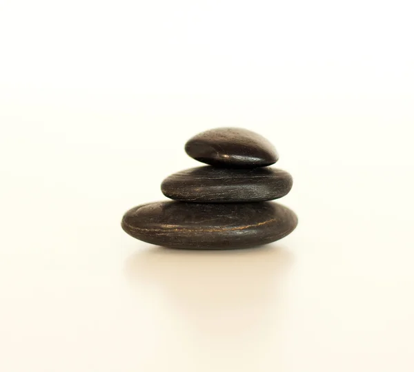 Closeup of hot massage stones — Stock Photo, Image