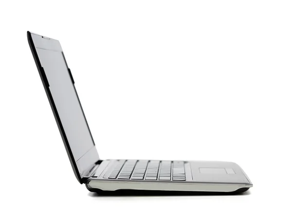 Laptop computer with blank black screen — Stock Photo, Image