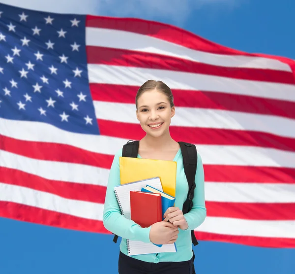 Happy and smiling teenage girl — Stock Photo, Image