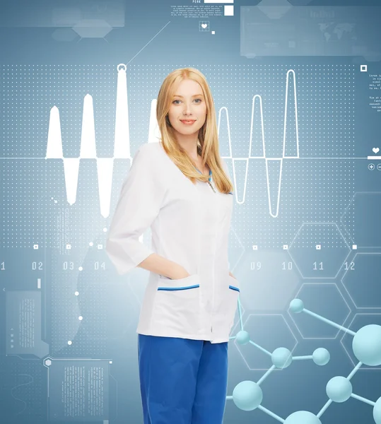 Smiling female doctor — Stock Photo, Image