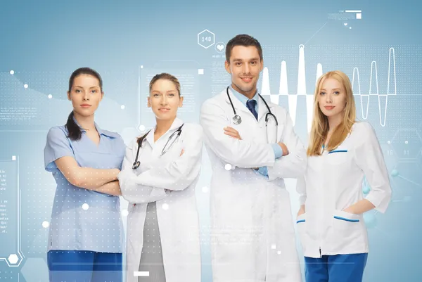 Young team or group of doctors Stock Photo