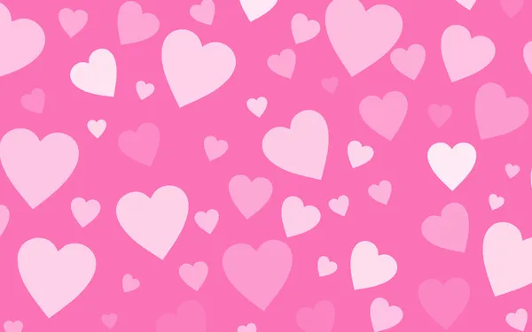 Fondo de pantalla rosa con corazones blancos Fotos de stock
