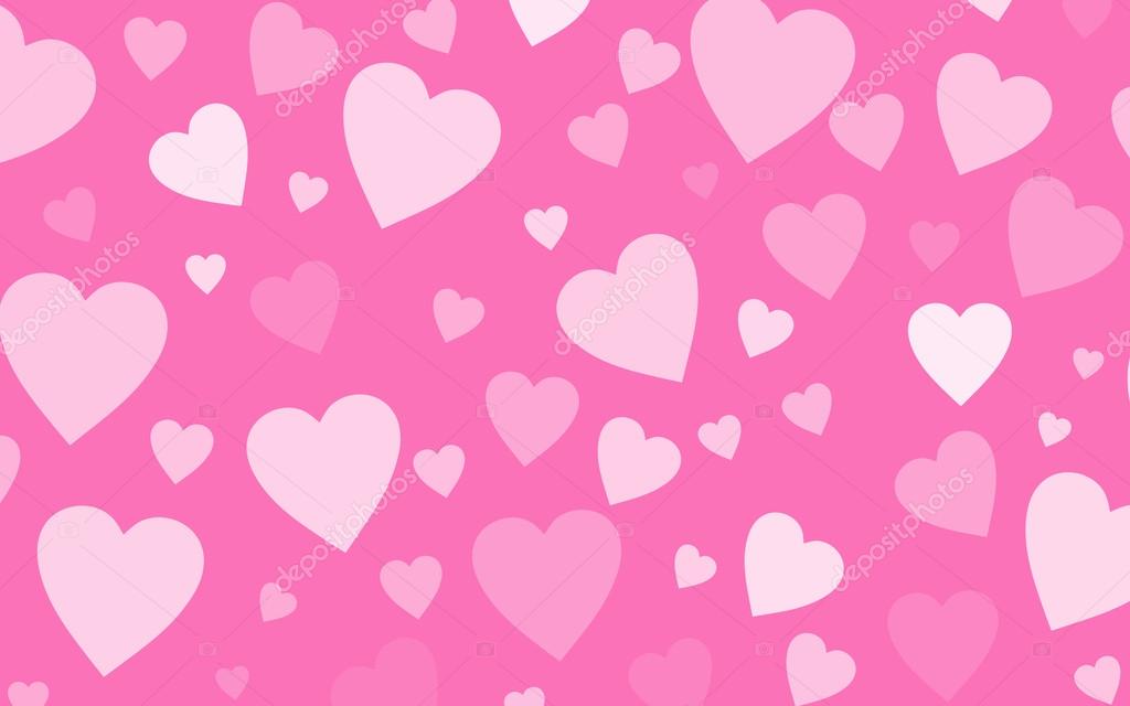 Beautiful illustration of white hearts on a pink background-perfect  wallpaper or background - Hoopsy