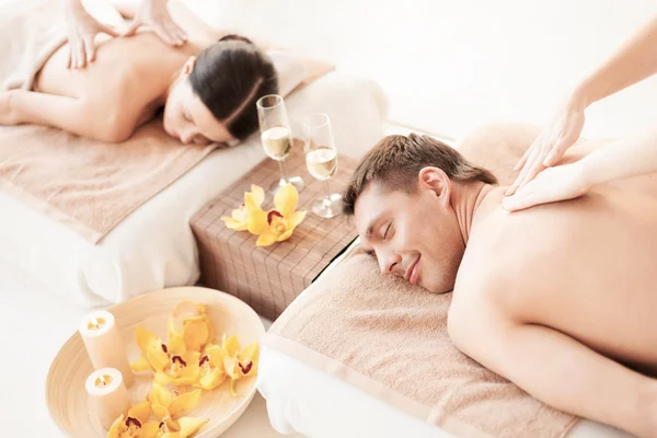 Couple in spa — Stock Photo, Image