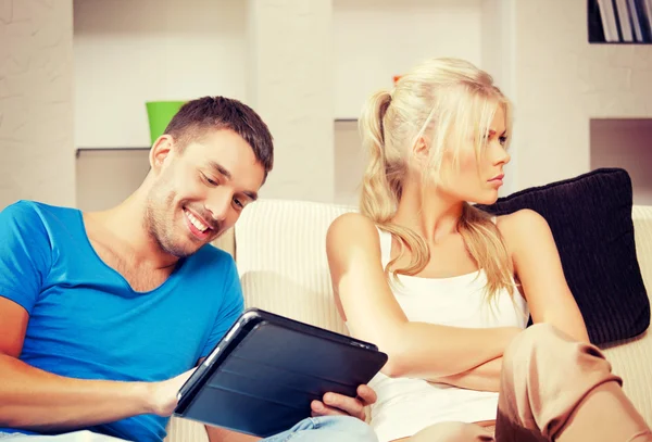 Couple with tablet PC Stock Picture