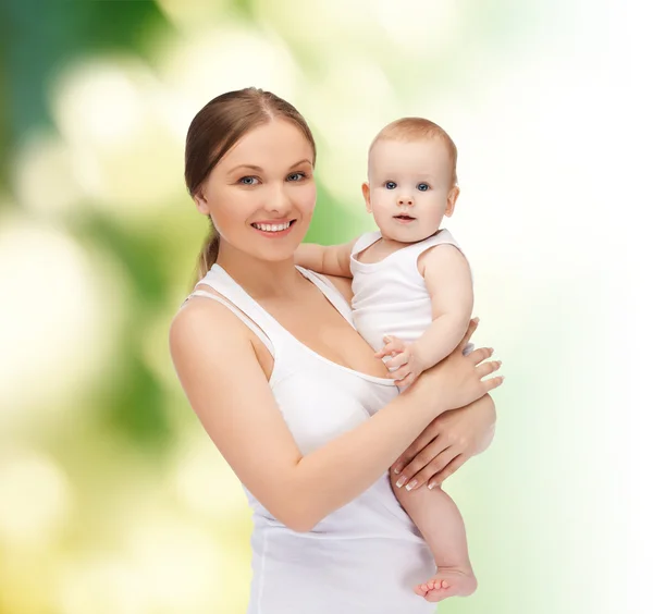 Happy mother with adorable baby — Stock Photo, Image