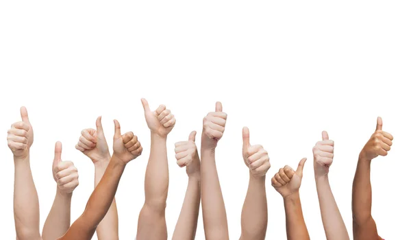 Human hands showing thumbs up — Stock Photo, Image