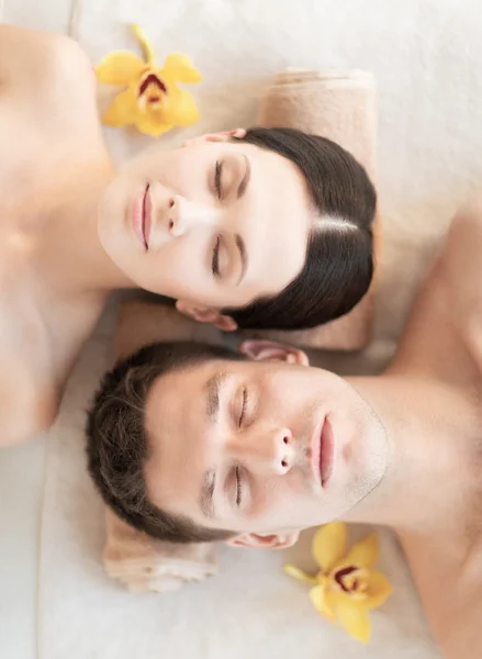 Couple in spa — Stock Photo, Image