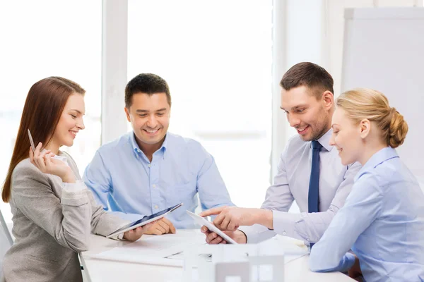 Happy team of architects and designers in office — Stock Photo, Image