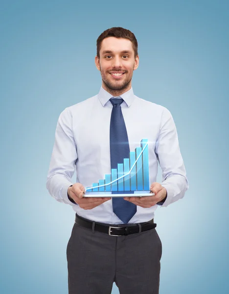 Young businesswoman with tablet pc — Stock Photo, Image