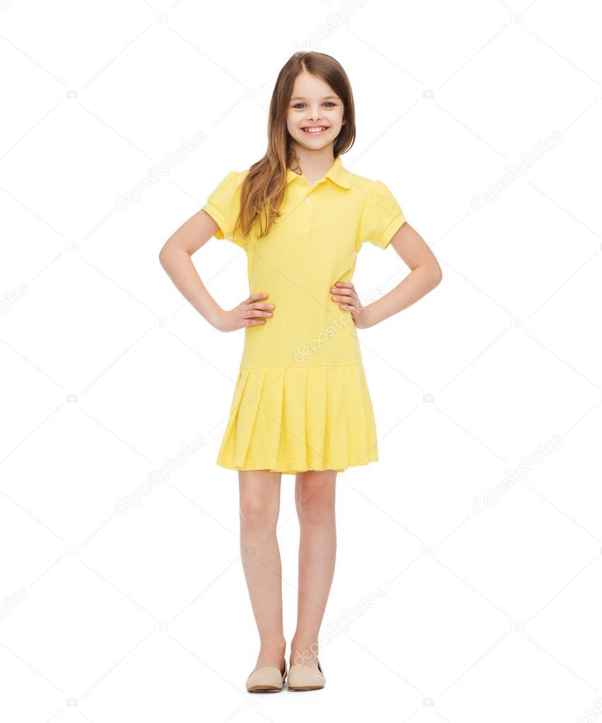 yellow little dress