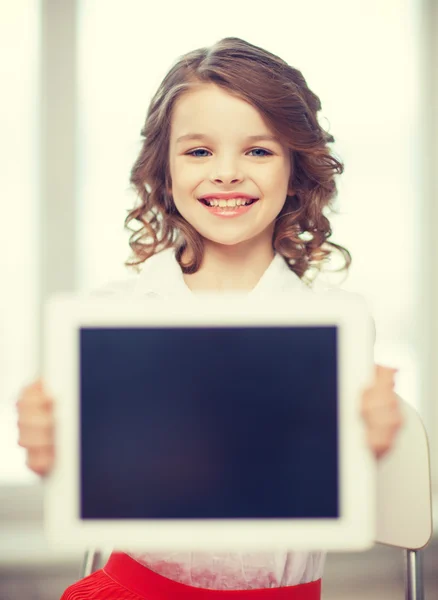 Girl with tablet pc — Stock Photo, Image