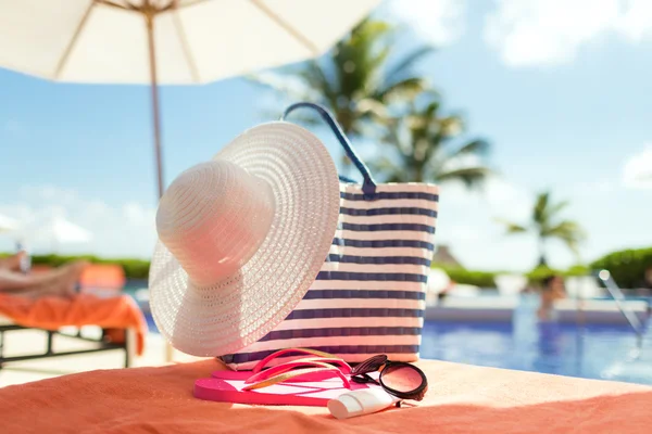 Close up of summer accessories — Stock Photo, Image