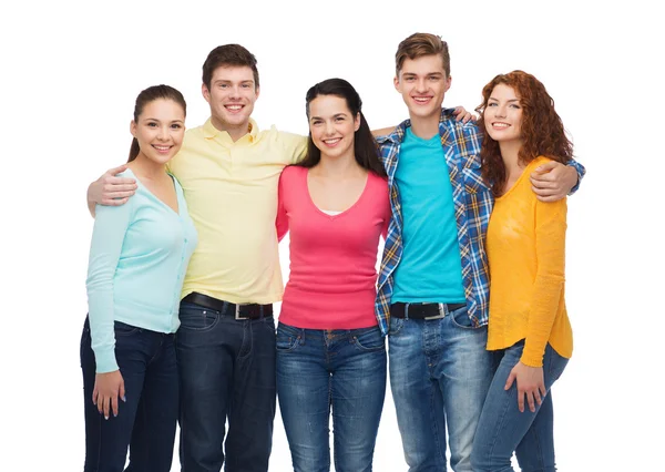 Group of smiling teenagers Stock Image