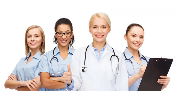 Team oder Gruppe von Ärzten und Krankenschwestern — Stockfoto