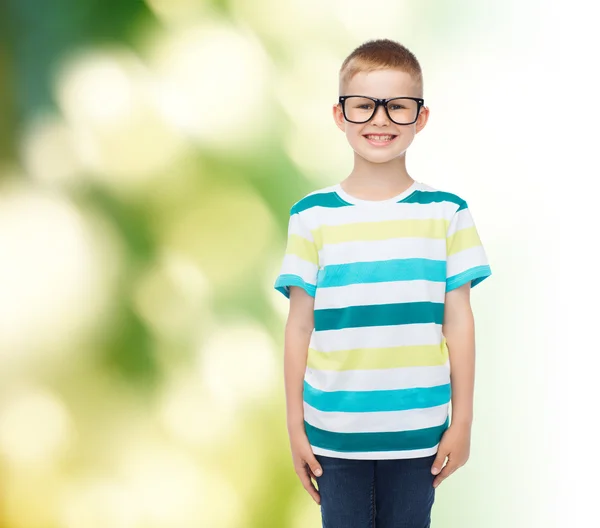 Smiling little boy in eyeglasses — Stock Photo, Image
