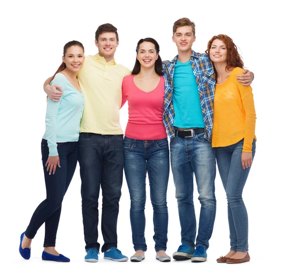 Group of smiling teenagers Stock Image