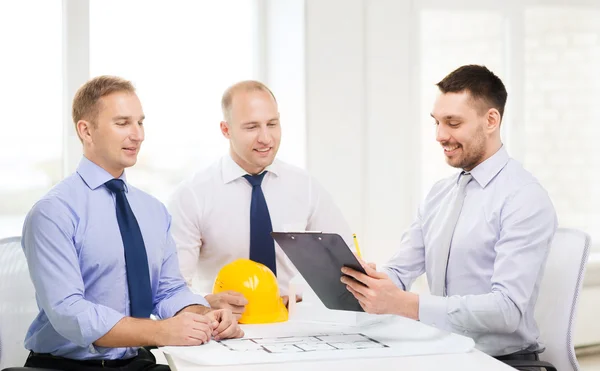 Happy team of architects and designers in office — Stock Photo, Image