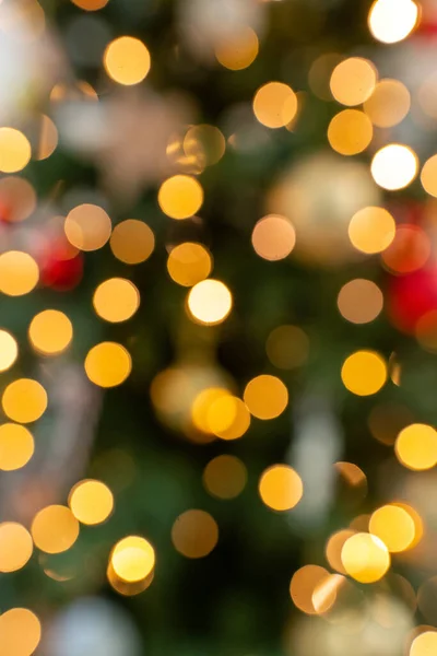 Bulanık Noel ağacı ışıkları — Stok fotoğraf