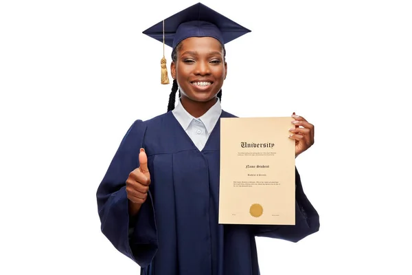 Diploması olan yüksek lisans öğrencisi. — Stok fotoğraf