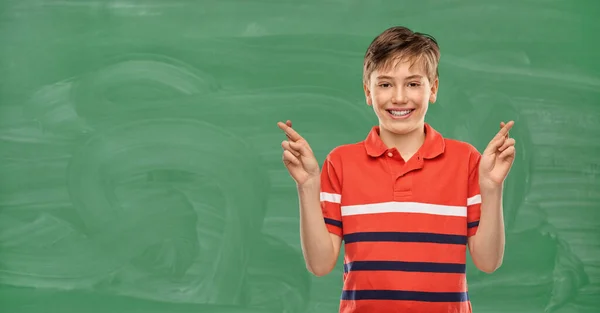 Education School People Concept Portrait Happy Smiling Student Boy Red —  Fotos de Stock