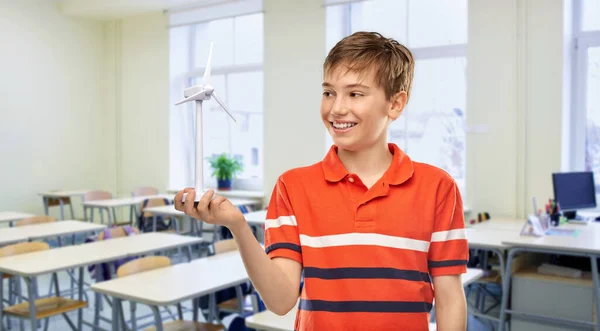 Education School People Concept Portrait Happy Smiling Boy Red Polo — Stockfoto
