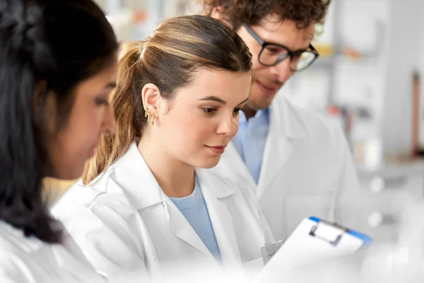 Science Work People Concept International Group Scientists Working Laboratory — Stockfoto