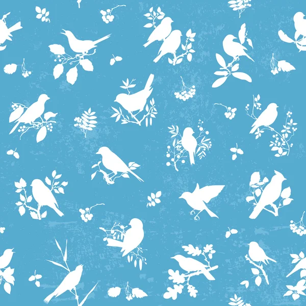 Modèle d'oiseaux chanteurs — Image vectorielle