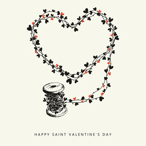 Happy Saint Valentine's Day — Stock Vector