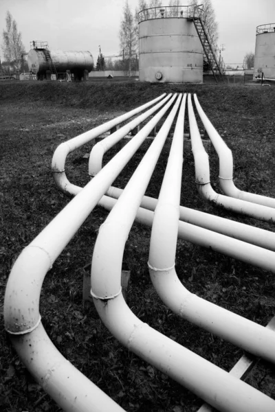 Kraftstoff- (Öl-) Rohre — Stockfoto