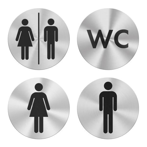 WC groep pictogrammen — Stockfoto